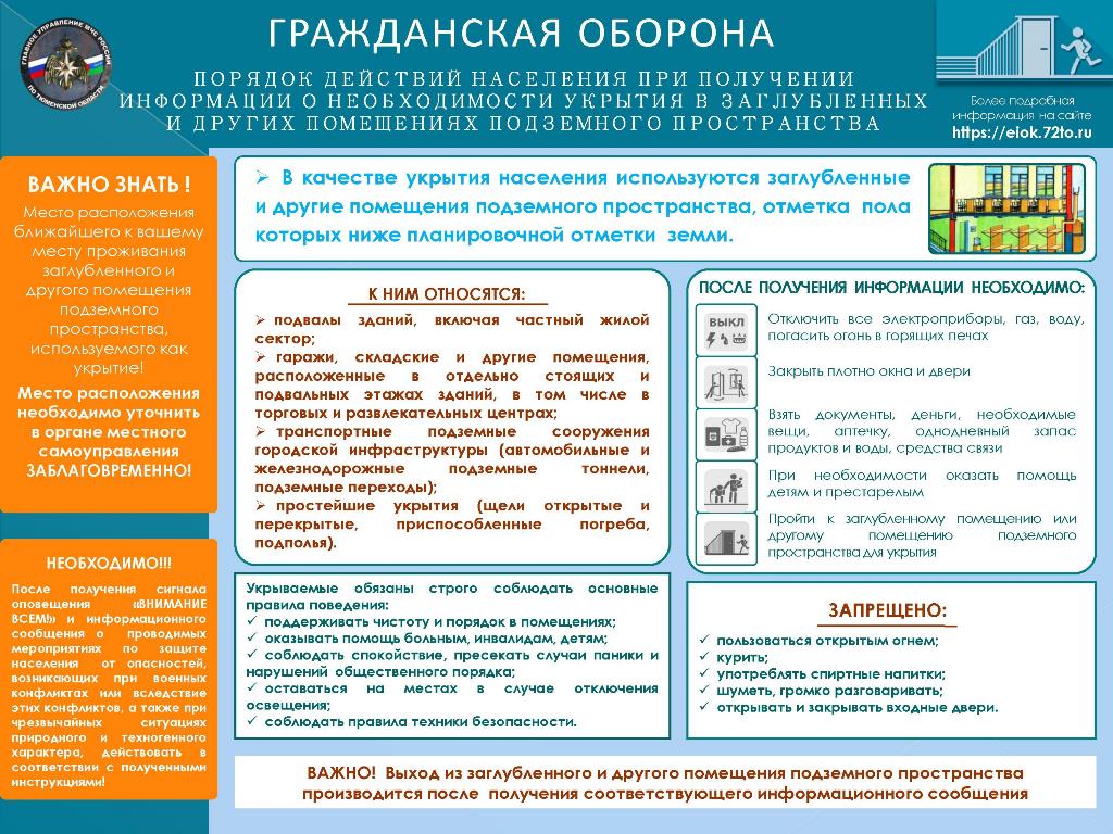 Действия населения при получении сигнала «Внимание всем!»